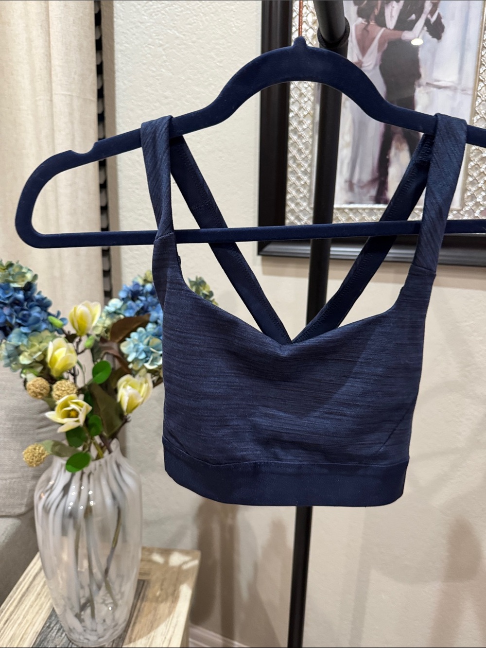 Patagonia Navy Blue Strappy Sports Bra